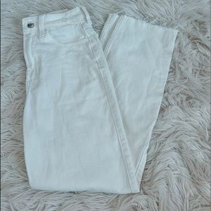 Hollister White Straight Jeans